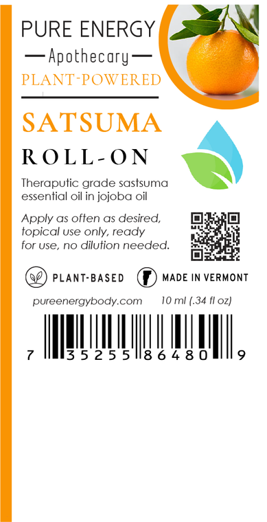 Aromatherapy Essential Oil Roll-On (Satsuma)