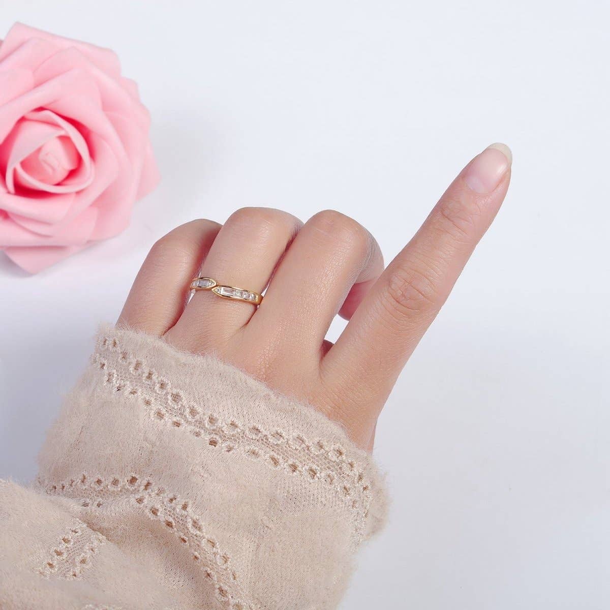 Minimalist Baguette Ring