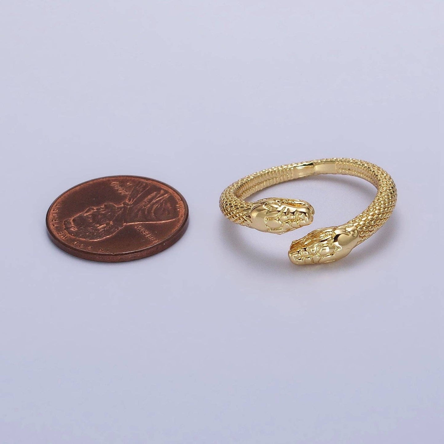 Dainty Gold Snake Ring