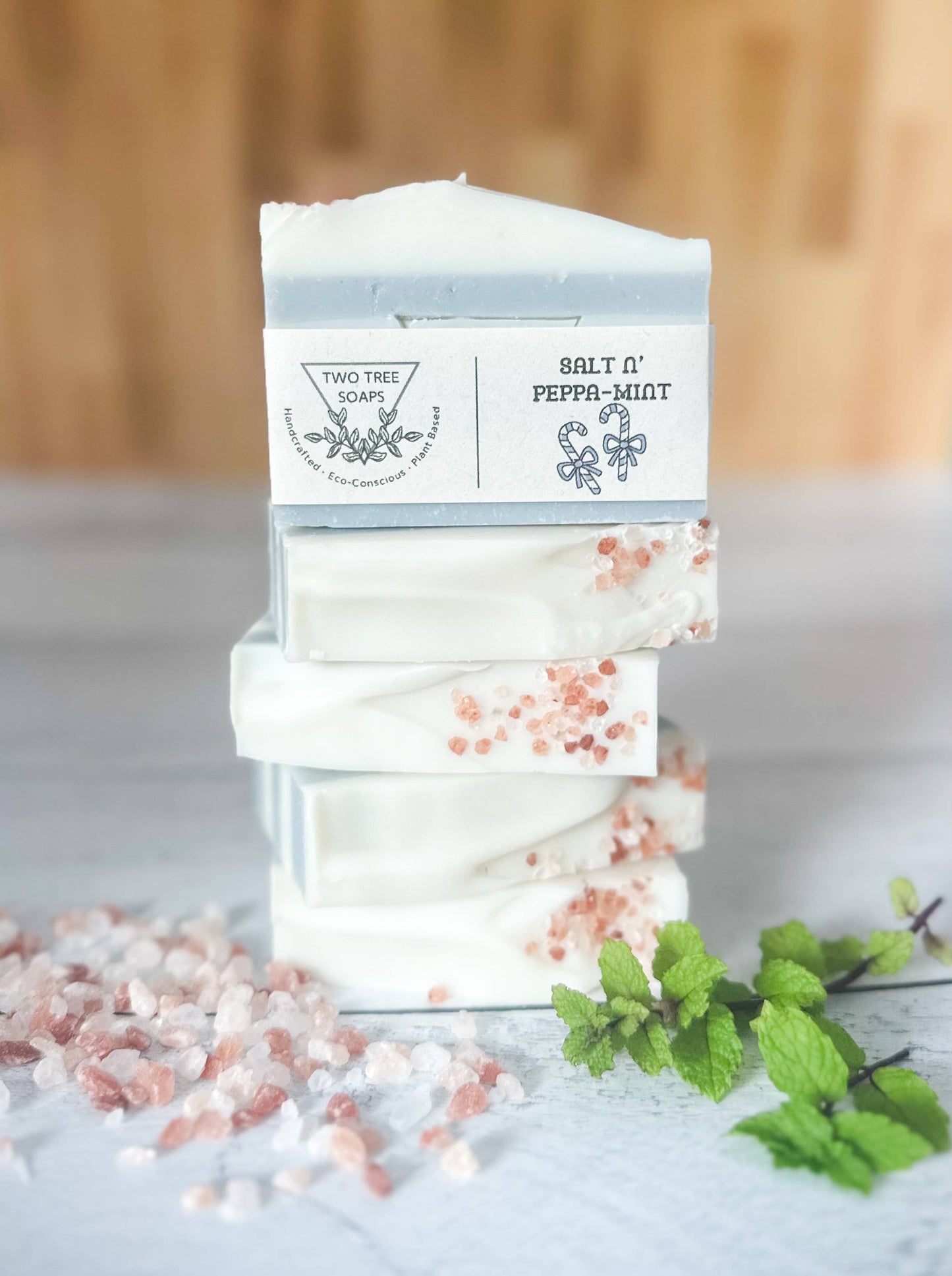 Salt N' Peppamint- Natural Handmade Bar Soap