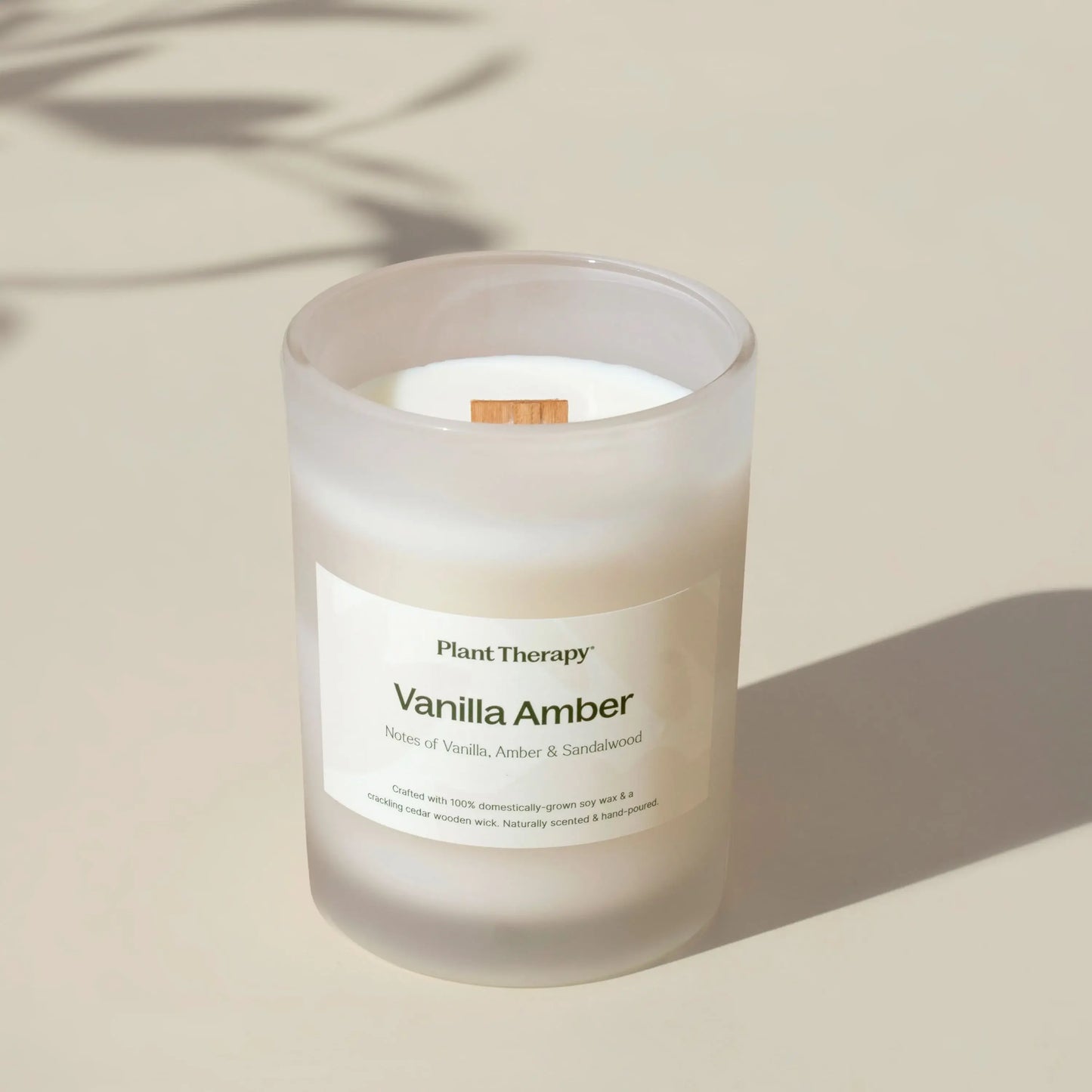 Vanilla Amber Naturally Scented Candle 8 oz