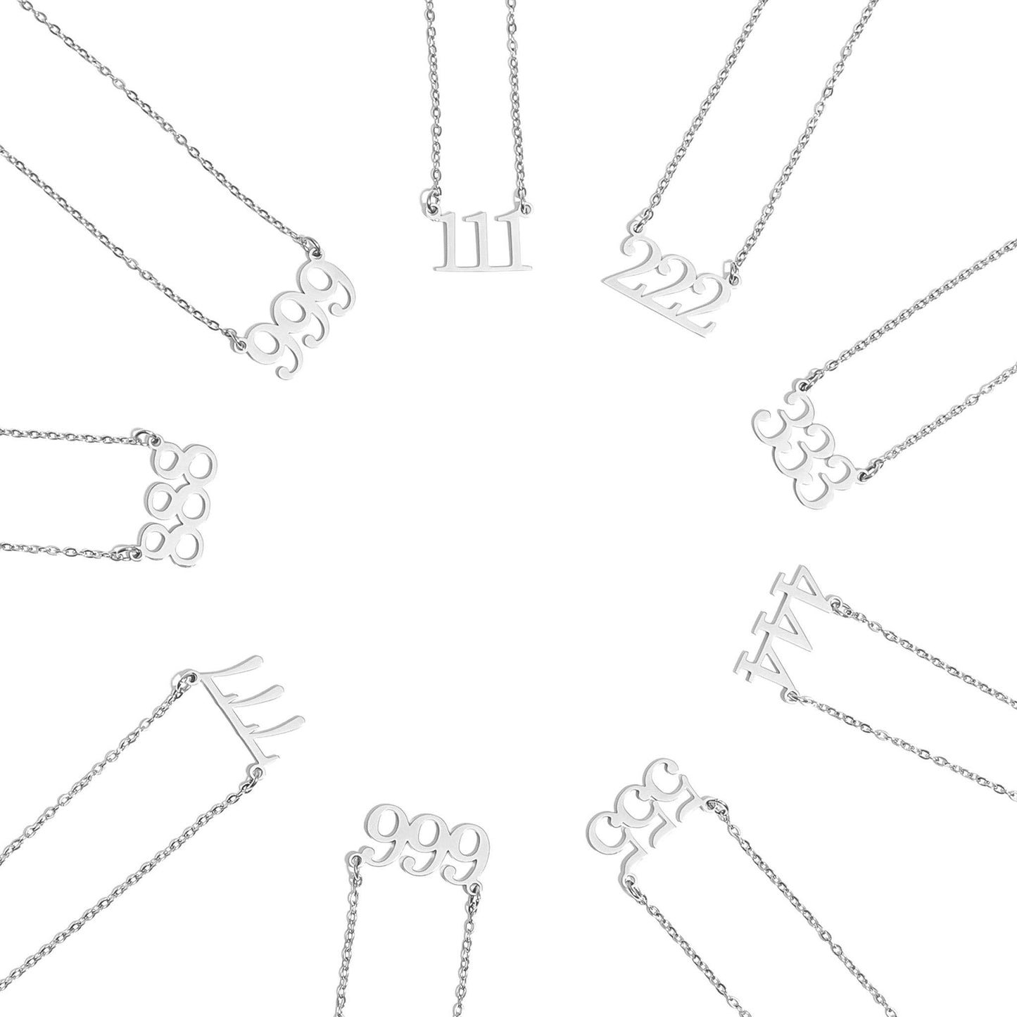 Angel Number Necklace / 888