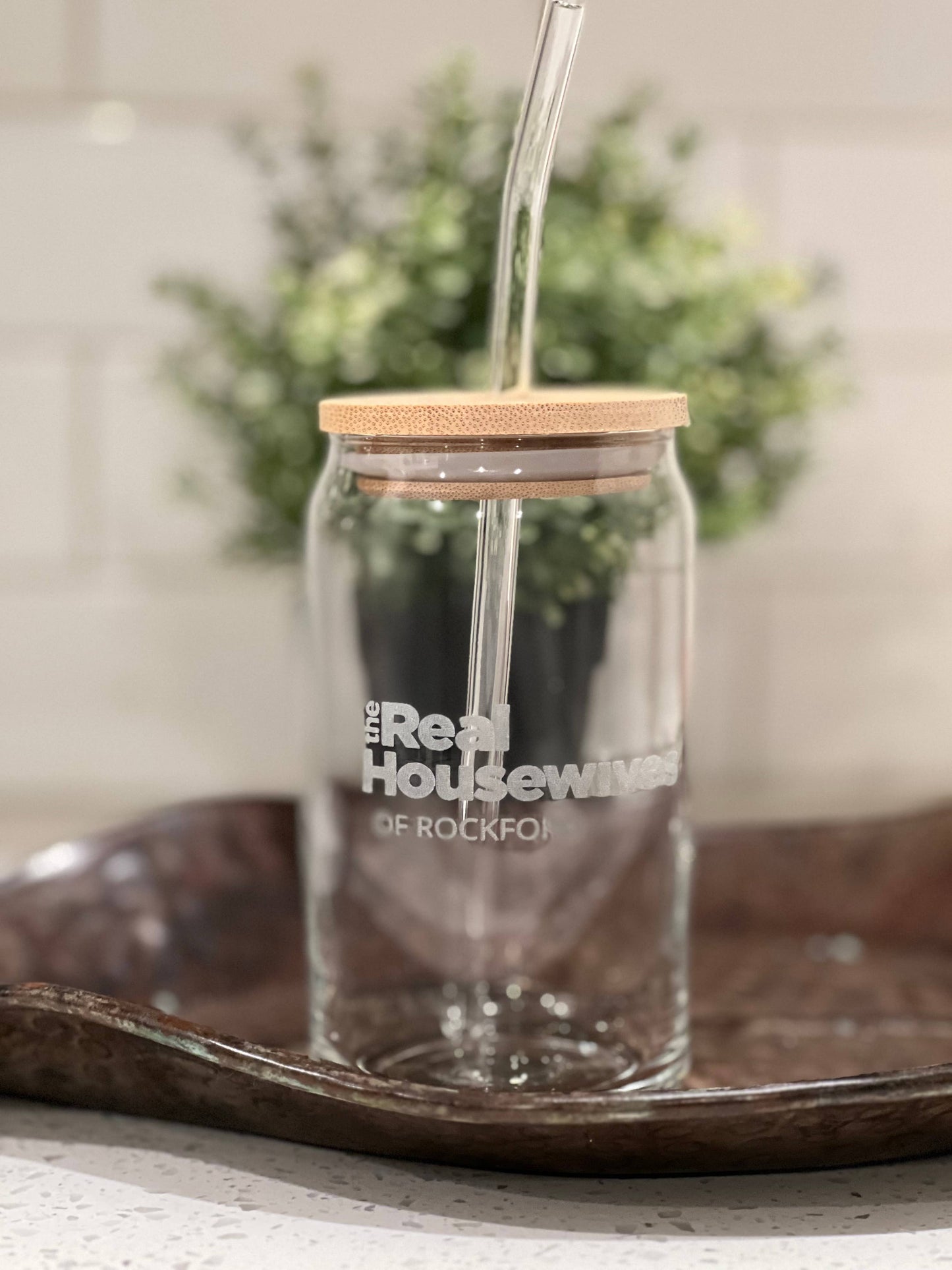 Engraved Real Housewives Glass- Iced Coffee Glass