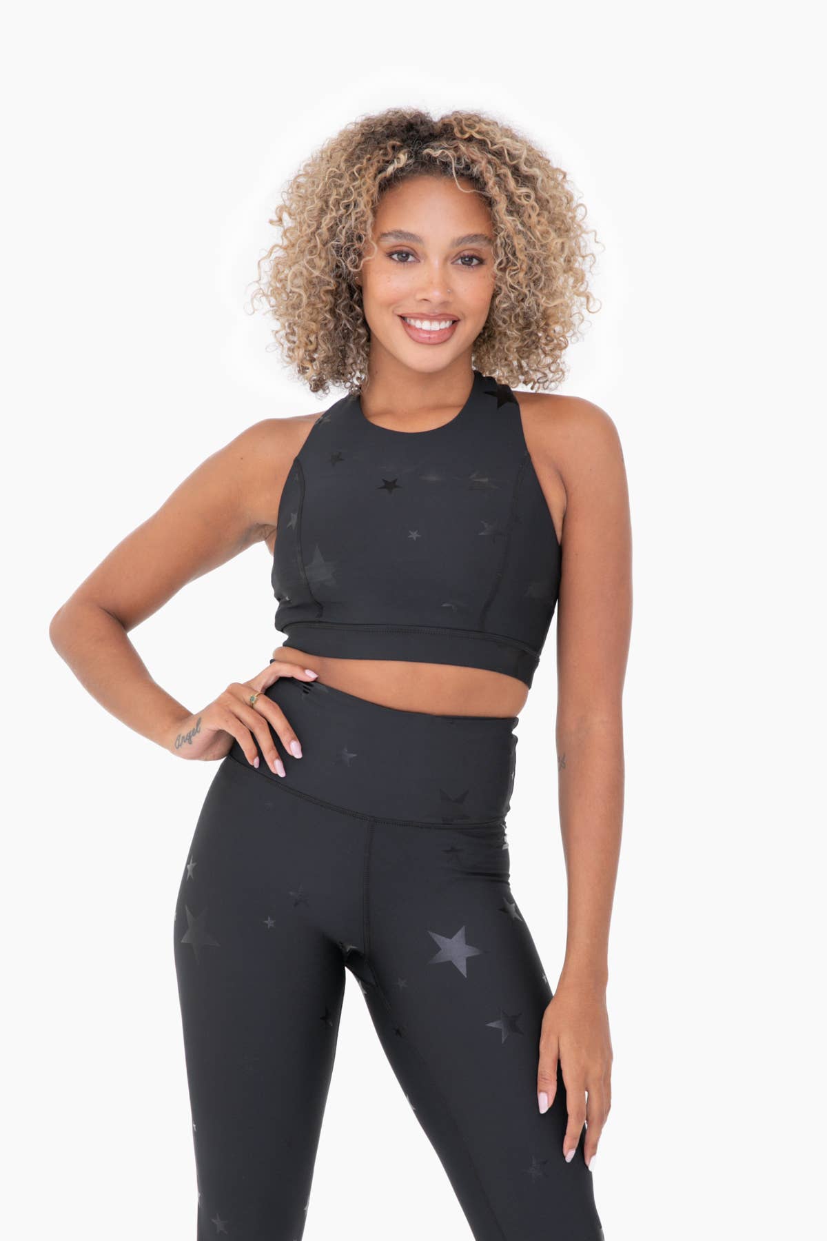 Baby, You’re a Star Black Foil Sports Bra