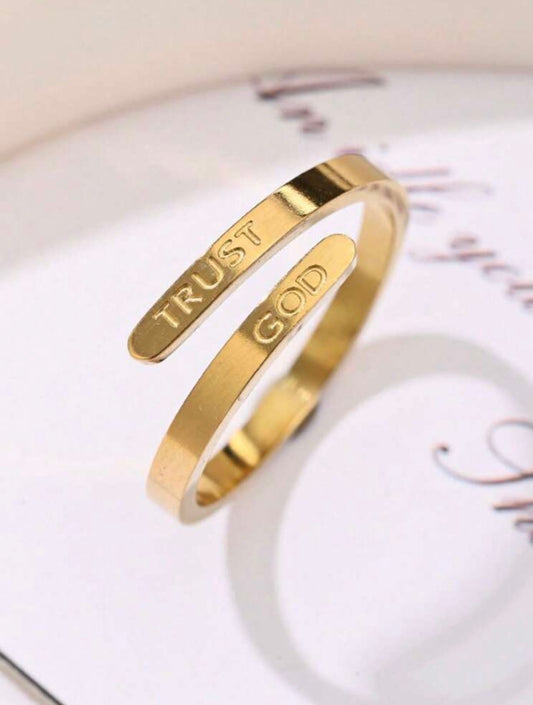 Trust God Reminder Ring