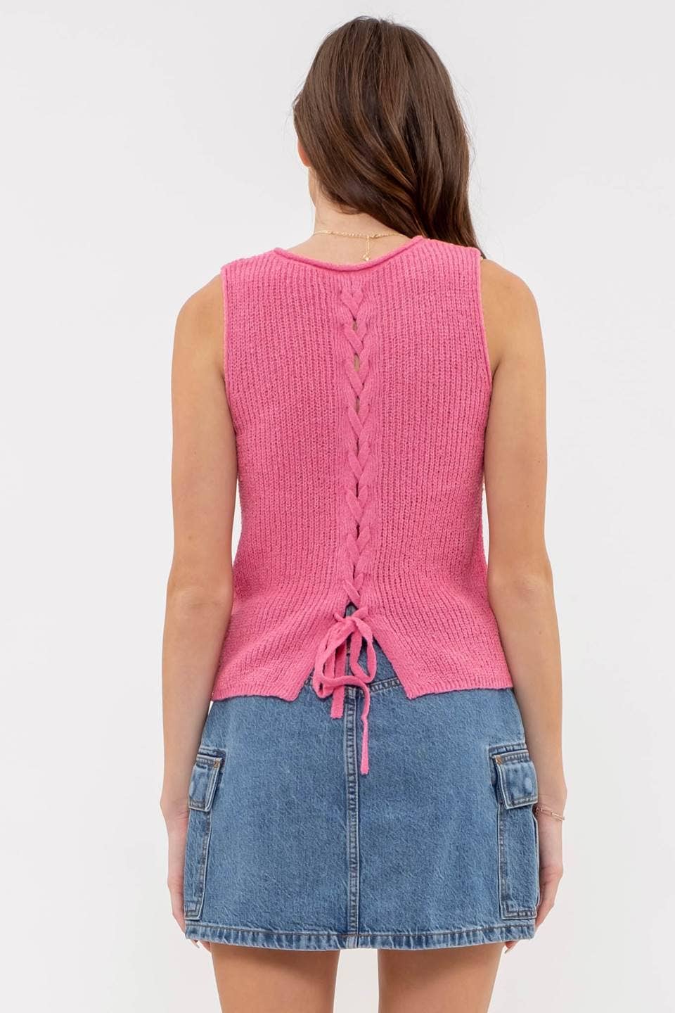 Braided Babe CROCHET SWEATER KNIT TOP
