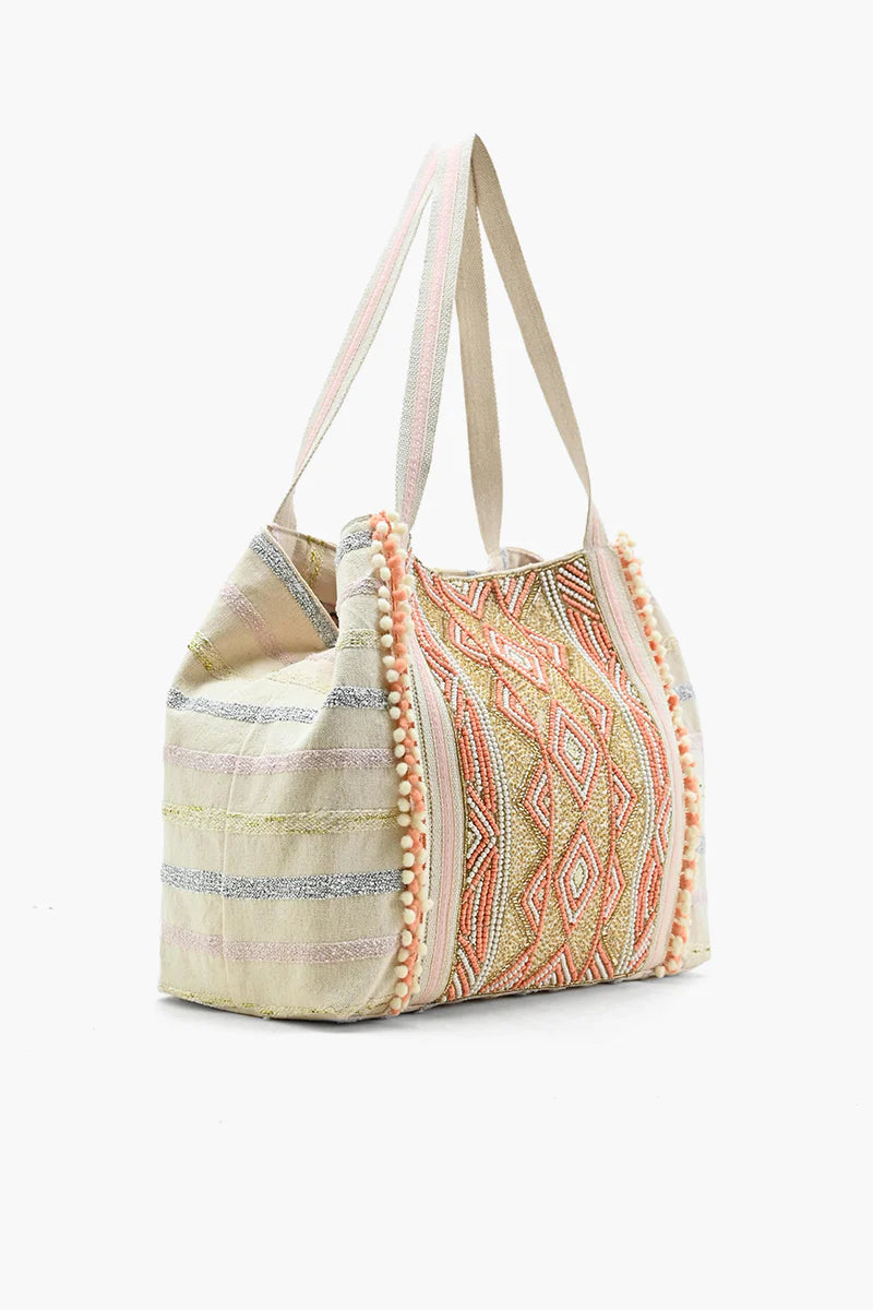 America & Beyond Rose Gold Tote