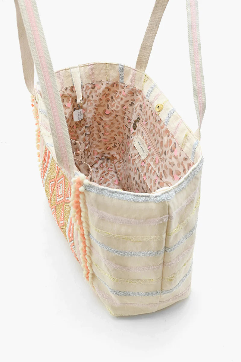 America & Beyond Rose Gold Tote