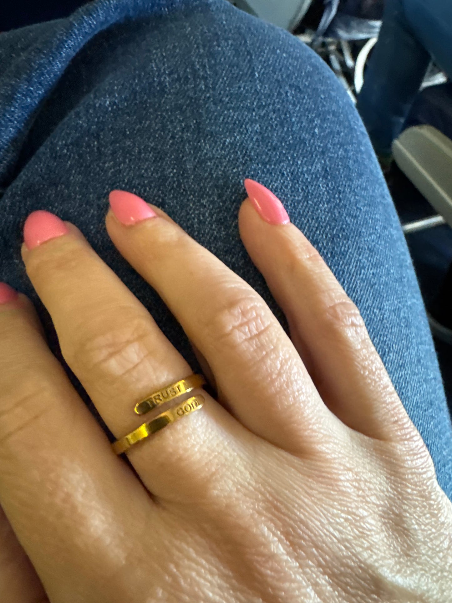 Trust God Reminder Ring