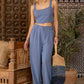 Work It! HIGH WAIST PLEATED WIDE LEG PANTS