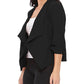 Bear’s Best Front Draped Solid Blazer