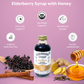Organic Elderberry Syrup with Honey: 16oz