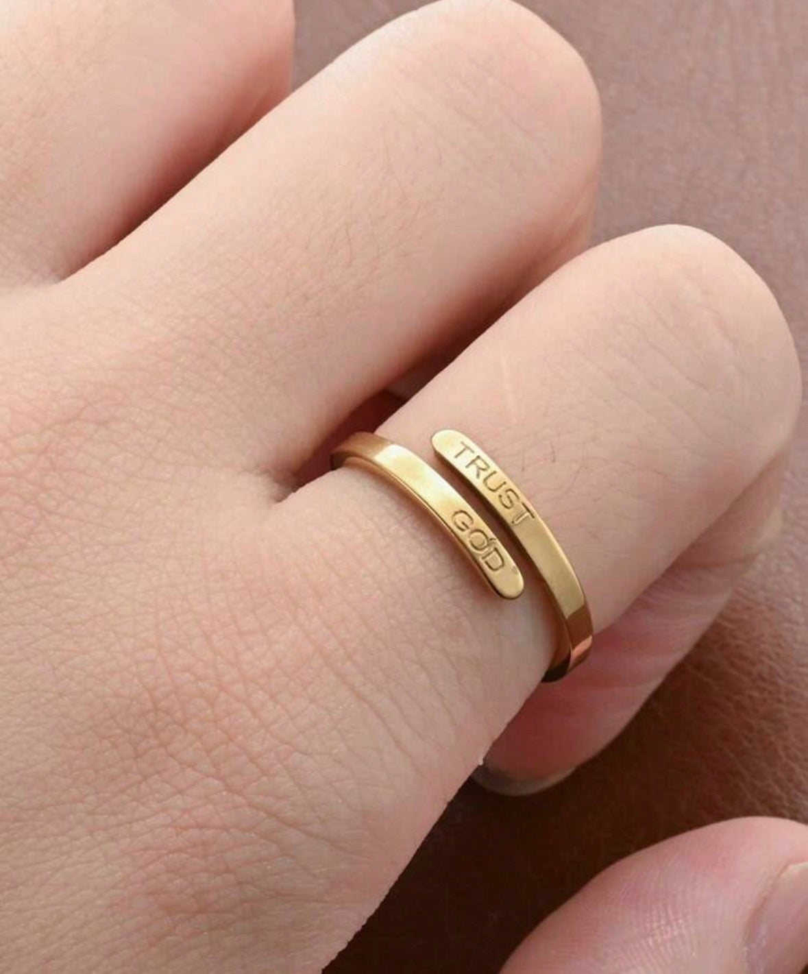 Trust God Reminder Ring
