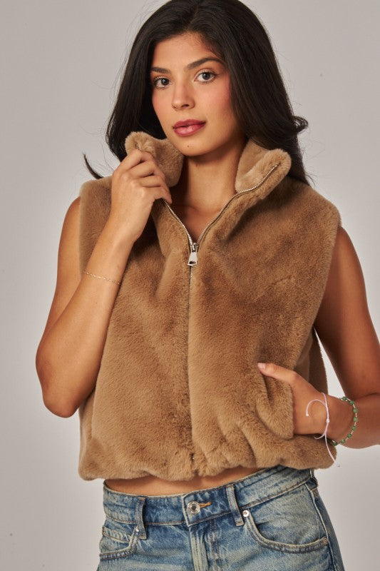 Cozy-Chic Teddy Vest