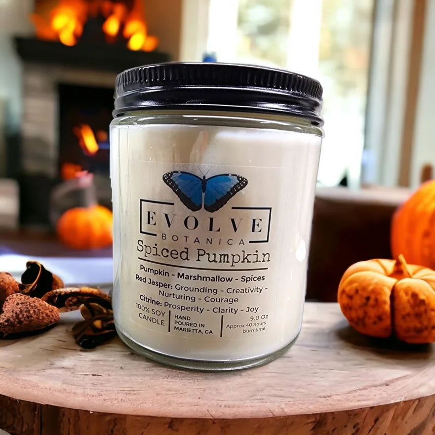 Spiced Pumpkin Soy Candle with Wood Wick