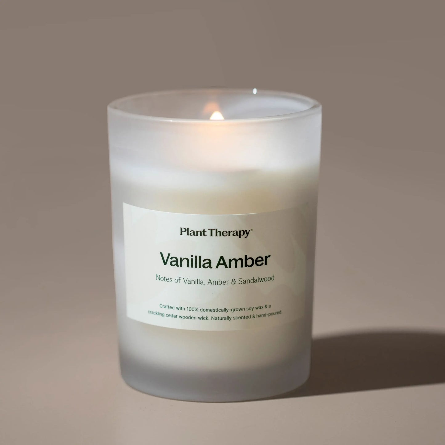 Vanilla Amber Naturally Scented Candle 8 oz