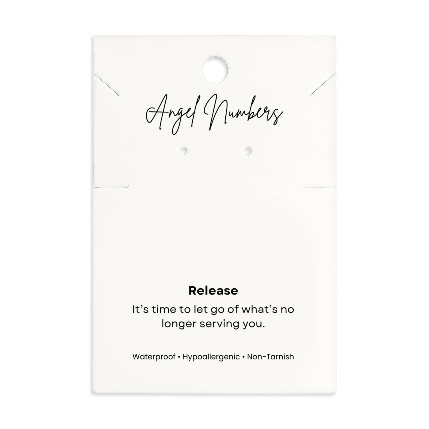 Angel Number Display Cards (Necklaces, Earrings, Bracelets): 999 / Release