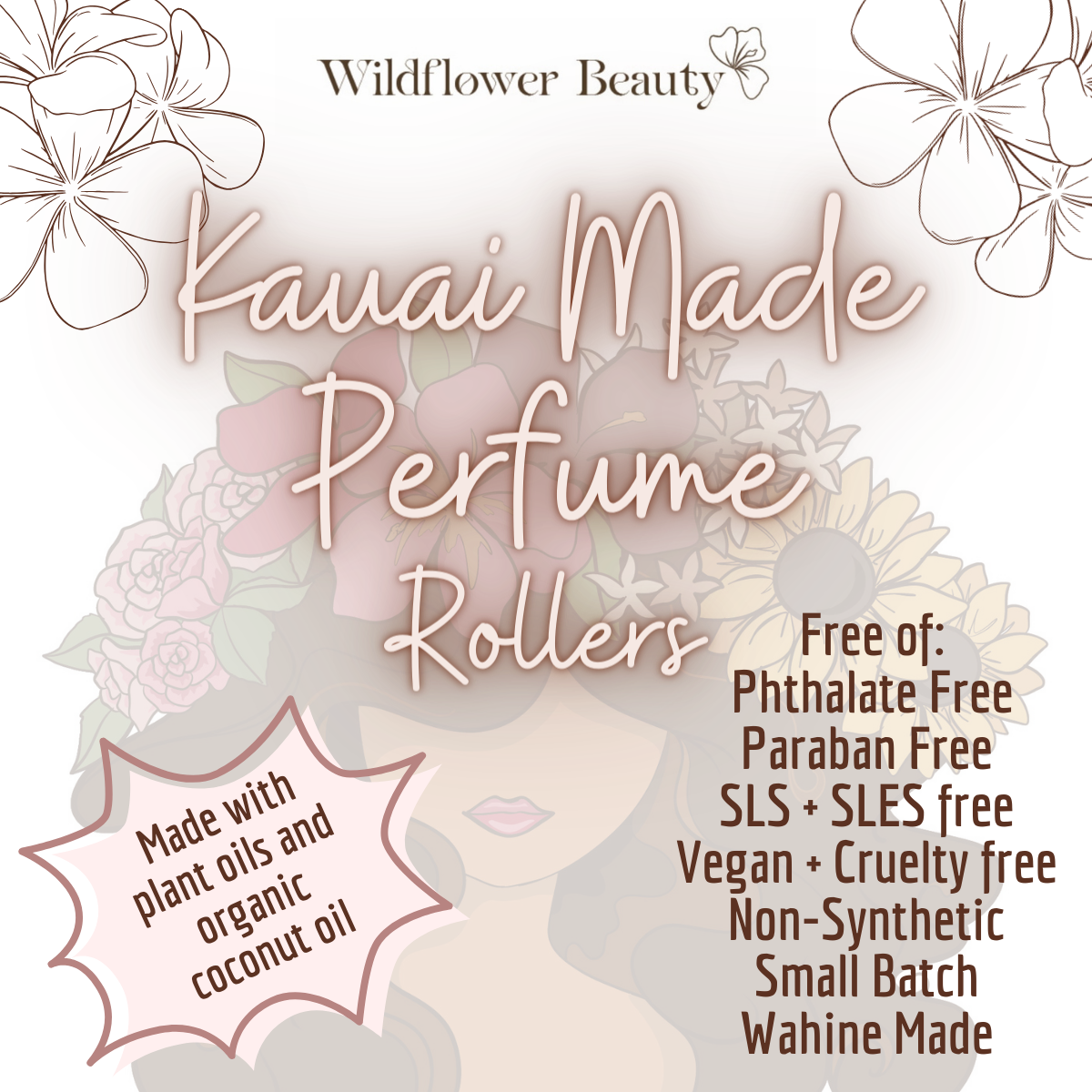 Wildflower Perfume Spray- 5 Scents: Coco-Amber