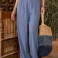 Work It! HIGH WAIST PLEATED WIDE LEG PANTS