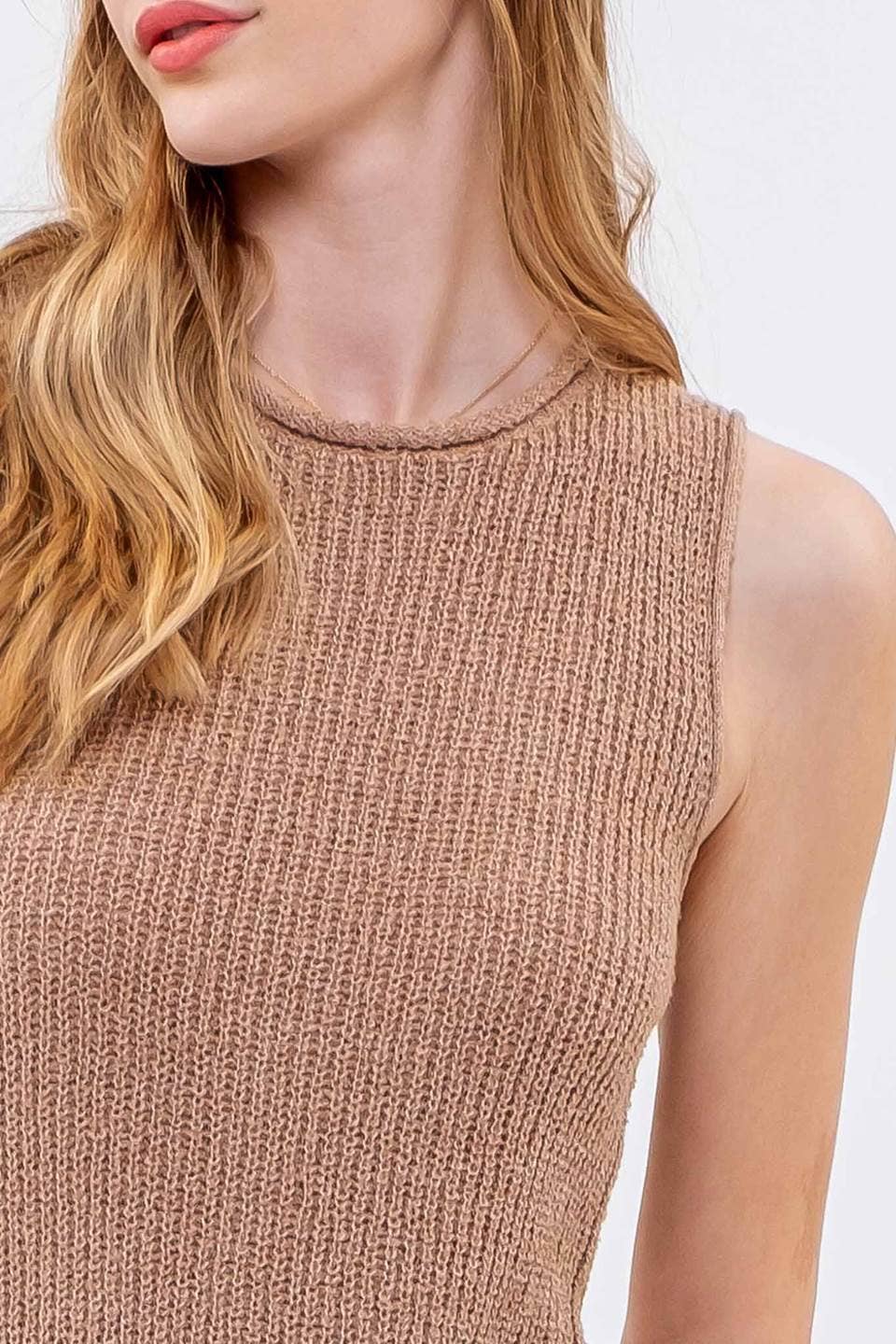 Braided Babe CROCHET SWEATER KNIT TOP