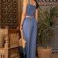 Work It! HIGH WAIST PLEATED WIDE LEG PANTS