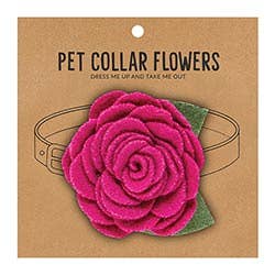 Pet Collar Flower-Magenta