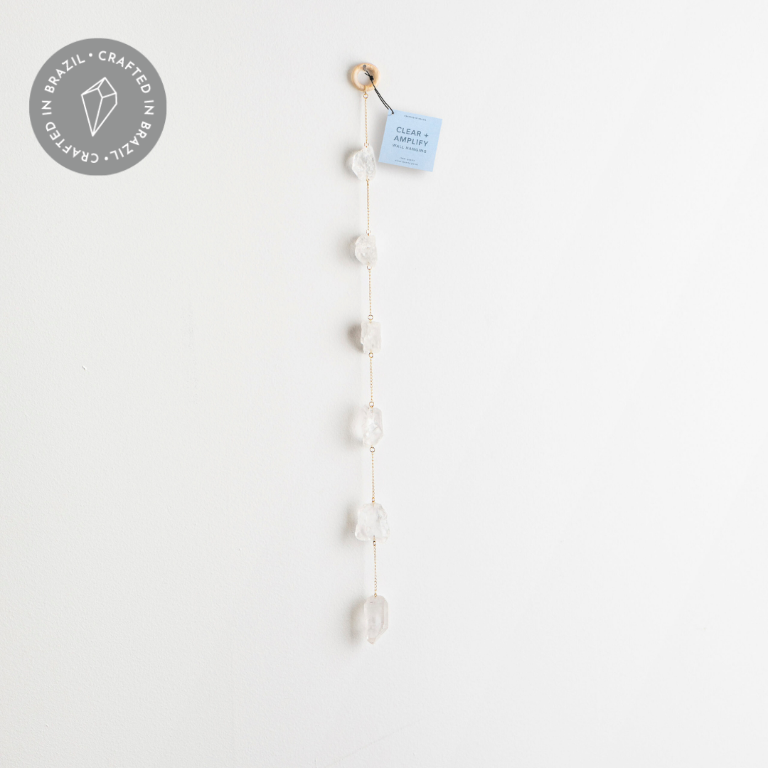 Clear + Amplify Crystal Wall Hanging