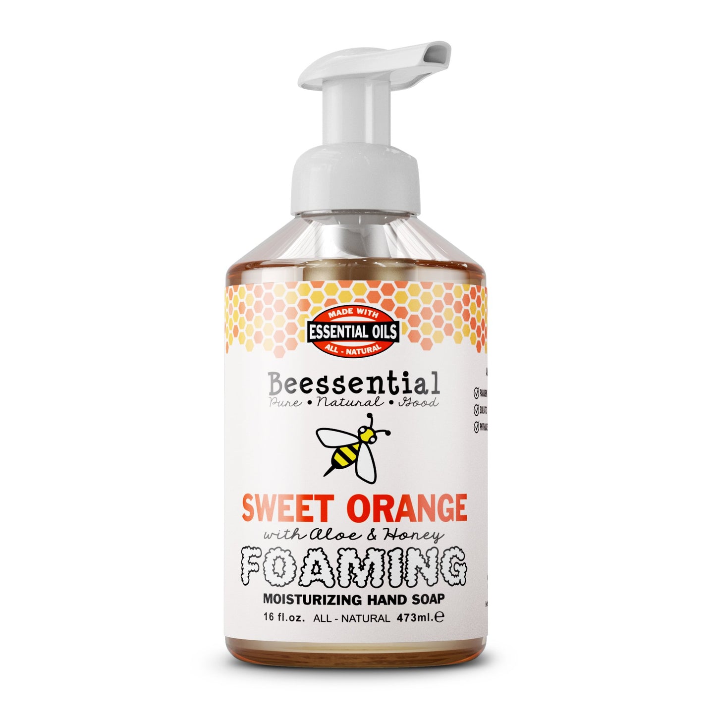 Natural Foaming Handsoap with Essential Oils 16oz